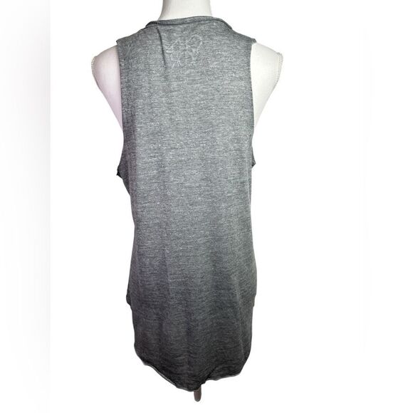 Chaser Gray Sleeveless Top with Colorful Peace Sign Size L - Picture 4 of 12